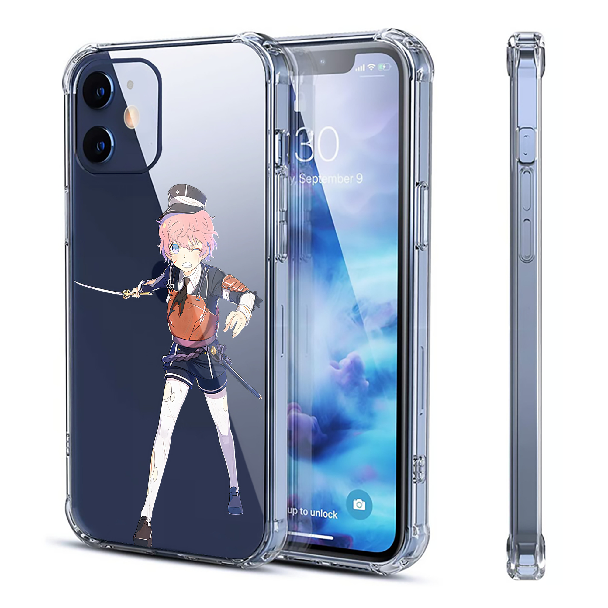 （画像用） 刀剣乱舞 Touken Ranbu 【iPhone 12シリーズ対応】透明スマホケース（クリアソフトケース）